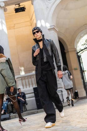 PFW Zadig et Voltaire Runway NB Model walks on the runway at the Zadig & Voltaire Womenswear Fall Winter 2026-2027 show as part of Paris Fashion Week on March 09, 2026 in Paris, France. Photo by Nasser Berzane ABACAPRESS.COM Paris France  Copyright: xBerzanexNasser ABACAx