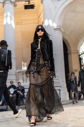 PFW Zadig et Voltaire Runway NB Model walks on the runway at the Zadig & Voltaire Womenswear Fall Winter 2026-2027 show as part of Paris Fashion Week on March 09, 2026 in Paris, France. Photo by Nasser Berzane ABACAPRESS.COM Paris France  Copyright: xBerzanexNasser ABACAx