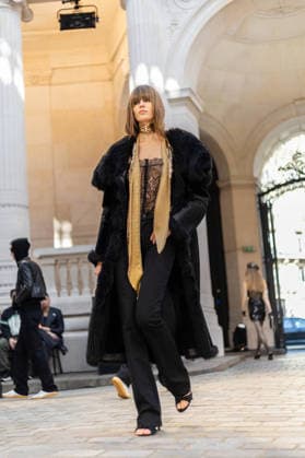 PFW Zadig et Voltaire Runway NB Model walks on the runway at the Zadig & Voltaire Womenswear Fall Winter 2026-2027 show as part of Paris Fashion Week on March 09, 2026 in Paris, France. Photo by Nasser Berzane ABACAPRESS.COM Paris France  Copyright: xBerzanexNasser ABACAx