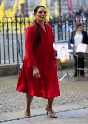 . 09 03 2026. London, United Kingdom. Priti Patel arriving at the Commonwealth Day Service at Westminster Abbey in London.  xStephenxLockx xi-Imagesx IIM-26620-0119