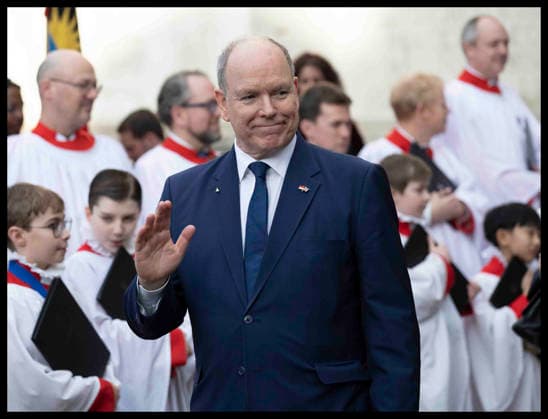 . 09 03 2026. London, United Kingdom. Prince Albert II of Monaco leaving the Commonwealth Day Service at Westminster Abbey in London.  xStephenxLockx xi-Imagesx IIM-26620-0130