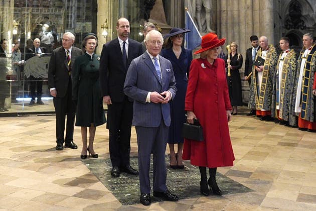. 09 03 2026. London, United Kingdom. King Charles III , Queen Camilla, Prince William and Kate Middleton at the Commonwealth Day Service at Westminster Abbey in London.  xi-Imagesx xPoolx IIM-26620-0136