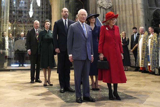. 09 03 2026. London, United Kingdom. King Charles III , Queen Camilla, Prince William and Kate Middleton at the Commonwealth Day Service at Westminster Abbey in London.  xi-Imagesx xPoolx IIM-26620-0137