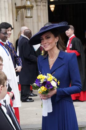 . 09 03 2026. London, United Kingdom. King Charles III , Queen Camilla, Prince William and Kate Middleton at the Commonwealth Day Service at Westminster Abbey in London.  xi-Imagesx xPoolx IIM-26620-0141