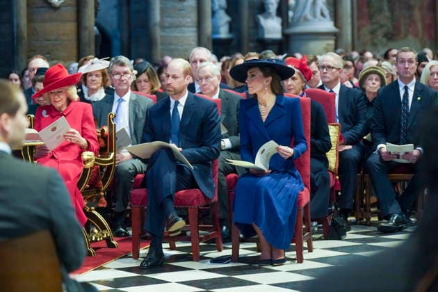 . 09 03 2026. London, United Kingdom. King Charles III , Queen Camilla, Prince William and Kate Middleton at the Commonwealth Day Service at Westminster Abbey in London.  xi-Imagesx xPoolx IIM-26620-0148
