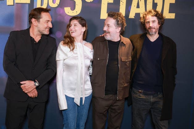 Crime Du 3eme Etage Premiere - Paris Gilles Lellouche, Laetitia Casta, Guillaume Gallienne and Remi Bezancon attend the photocall for the premiere of Crime Du 3eme Etage held at the Pathe Wepler in Paris, France on March 9, 2026. Photo by David Boyer ABACAPRESS.COM Paris France  Copyright: xBoyerxDavid ABACAx