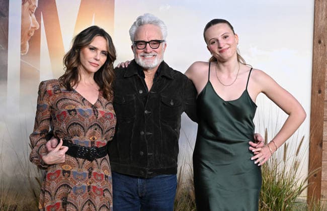 ˜Reminders of Him™ Premiere Amy Landecker, Bradley Whitford and Mary Louisa Whitford arriving to Universal Pictures premiere of Reminders of Him held at the Hollywood Legion Theater at Post 43 on March 09, 2026 in Los Angeles, CA. Los Angeles Hollywood Legion Theater at Post California USA Copyright: xLisaxOConnorx xAFF-USA.comx