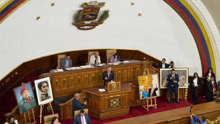 Venezuela approves mining law to promote national and international investment CARACAS, VENEZUELA - MARCH 09: The National Assembly (AN) of Venezuela approves, in its first reading, the Organic Mining Law Bill, aiming to promote national and international investment in the country’s mining sector, in Caracas, Venezuela, on March 09, 2026. This decision was made during the parliamentary plenary on Monday, after Deputy Orlando Camacho (PSUV National), president of the Permanent Commission on Energy and Petroleum, presented the explanatory memorandum for the bill. Camacho emphasized that one of Venezuela’s most important assets is its mineral wealth across the national territory and highlighted that the country has a structure suitable for non  Copyright: x2026xAnadoluxJulioxUrribarrix