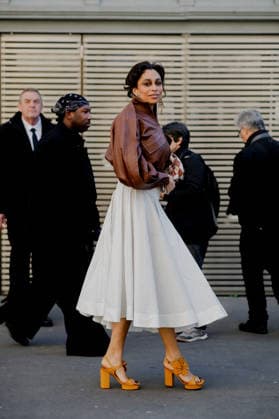PFW - Zimmermann Street Style Street style, Celeste arriving at Zimmermann Fall-Winter 2026-2027 ready-to-wear show, held at the Carreau du Temple, Paris, France, on March 9th, 2026. Photo by Marie-Paola Bertrand-Hillion ABACAPRESS.COM  Copyright: xBertrand-HillionxMarie-Paola ABACAx