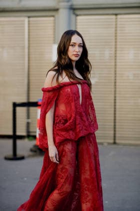 PFW - Zimmermann Street Style Street style, Alycia Debnam-Carey arriving at Zimmermann Fall-Winter 2026-2027 ready-to-wear show, held at the Carreau du Temple, Paris, France, on March 9th, 2026. Photo by Marie-Paola Bertrand-Hillion ABACAPRESS.COM  Copyright: xBertrand-HillionxMarie-Paola ABACAx