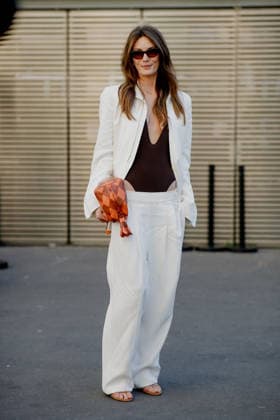 PFW - Zimmermann Street Style Street style, Leila George arriving at Zimmermann Fall-Winter 2026-2027 ready-to-wear show, held at the Carreau du Temple, Paris, France, on March 9th, 2026. Photo by Marie-Paola Bertrand-Hillion ABACAPRESS.COM  Copyright: xBertrand-HillionxMarie-Paola ABACAx