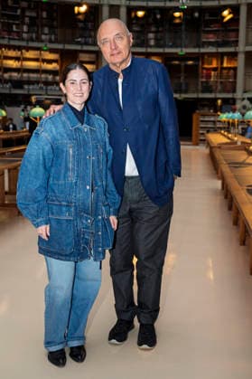 PFW - Time Front Row (L-R) Ellena Carrettoni and Pascal Morand attend the TIME Womenswear Fall Winter 2026-2027 show as part of Paris Fashion Week on March 09, 2026 in Paris, France. Photo by Jana Call me J ABACAPRESS.COM Paris France  Copyright: xJanaxCallxmexJ ABACAx