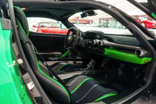 One-of-a-kind Ferrari specially made for Jamiroquai frontman Jay Kay has gone on sale for nearly £4m Story from Jam Press (Unique Green Ferrari) Pictured: The 2014 Ferrari LaFerrari. One-of-a-kind Ferrari specially made for Jamiroquai frontman Jay Kay has gone on sale for nearly £4m A unique bright green Ferrari specially made for Jamiroquai frontman Jay Kay has gone on sale for nearly £4 million. The 2014 Ferrari LaFerrari has covered just 7,000 miles since new. It is believed to be the only one of its kind to be finished in green. Its striking paintwork was inspired by the Italian tricolour, with the theme carried through into the cabin with black and green leather throughout. The hybrid hypercar also has Jamiroquai etched on its s  Copyright: xJamxPress FedericoxVecchio CourtesyxofxRMxSotheby s