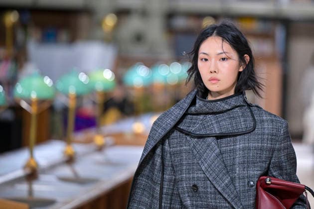 PFW - Time Runway A model walks the runway during the TIME Womenswear Fall Winter 2026-2027 show as part of Paris Fashion Week on March 09, 2026 in Paris, France. Photo by Jana Call me J ABACAPRESS.COM Paris France  Copyright: xJanaxCallxmexJ ABACAx