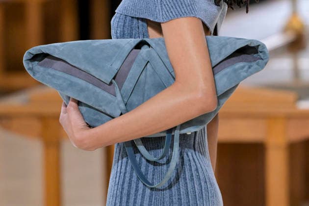 PFW - Time Runway A model, bag detail, walks the runway during the TIME Womenswear Fall Winter 2026-2027 show as part of Paris Fashion Week on March 09, 2026 in Paris, France. Photo by Jana Call me J ABACAPRESS.COM Paris France  Copyright: xJanaxCallxmexJ ABACAx