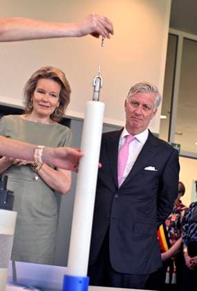 The King and Queen Visit The Province Of Antwerpen NIEL, BELGIUM - MARCH 10 : King Philippe and Queen Mathilde are visiting the province of Antwerp. Their visit starts at the Science Park of the University of Antwerp in Niel. This unique location offers innovative companies focusing on research in the health and environment sectors the opportunity to collaborate fully in a dynamic and inspiring ecosystem. The science park, an initiative of the Provincial Development Agency (POM) Antwerp, supports companies from start-ups to multinationals with optimal growth opportunities and possibilities for new partnerships. During their visit, the King and Queen will meet with various companies based on the site. They will be introduced to the educa  Copyright: xBertxVanxDenxBrouckex