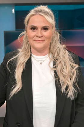 Christina Scheib in der ARD-Talkshow hart aber fair im Studio Adlershof. Berlin, 09.03.2026