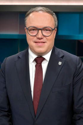 Mario Voigt in der ARD-Talkshow hart aber fair im Studio Adlershof. Berlin, 09.03.2026