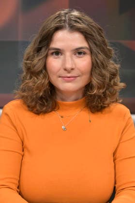 Özge Inan in der ARD-Talkshow hart aber fair im Studio Adlershof. Berlin, 09.03.2026