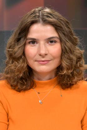 Özge Inan in der ARD-Talkshow hart aber fair im Studio Adlershof. Berlin, 09.03.2026