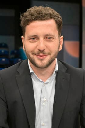 Felix Banaszak in der ARD-Talkshow hart aber fair im Studio Adlershof. Berlin, 09.03.2026