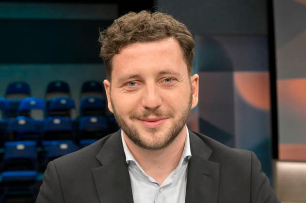 Felix Banaszak in der ARD-Talkshow hart aber fair im Studio Adlershof. Berlin, 09.03.2026