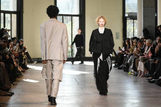 PFW - Ujoh Runway in Paris FA Models walk the runway for the Ujoh collection as part of Paris Fashion Week in Paris, on March 10, 2026. Photo by Firas Abdullah ABACAPRESS.COM Paris Ile-de-France France  Copyright: xAbdullahxFiras ABACAx