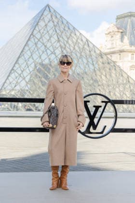 PFW - Louis Vuitton Photocall Marina Fois pictured on photocall of Louis Vuitton Womenswear Fall Winter 2026-2027 show as part of Paris Fashion Week at Louvre Museum, in Paris, France on March 10, 2026. Photo by Alexis Jumeau ABACAPRESS.COM PAris France  Copyright: xJumeauxAlexis ABACAx