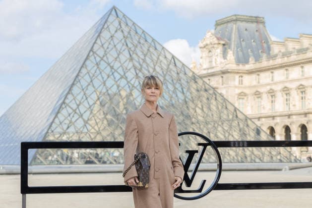 PFW - Louis Vuitton Photocall Marina Fois pictured on photocall of Louis Vuitton Womenswear Fall Winter 2026-2027 show as part of Paris Fashion Week at Louvre Museum, in Paris, France on March 10, 2026. Photo by Alexis Jumeau ABACAPRESS.COM PAris France  Copyright: xJumeauxAlexis ABACAx