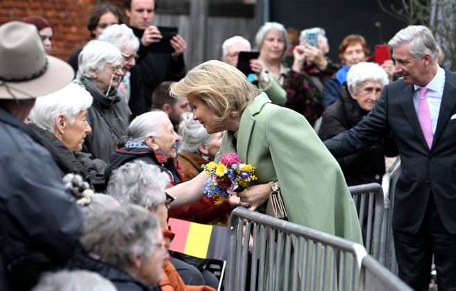 The King and Queen Visit The Province Of Antwerpen BORNEM, BELGIUM - MARCH 10 : King Philippe and Queen Mathilde are visiting the province of Antwerp. The visit of the Royal Couple concludes with a meeting with the public at Kardinaal Mercierplein in Bornem...on March 10, 2026 in Bornem, Belgium, 10 03 2026 Bornem Belgium  Copyright: xBertxVanxDenxBrouckex