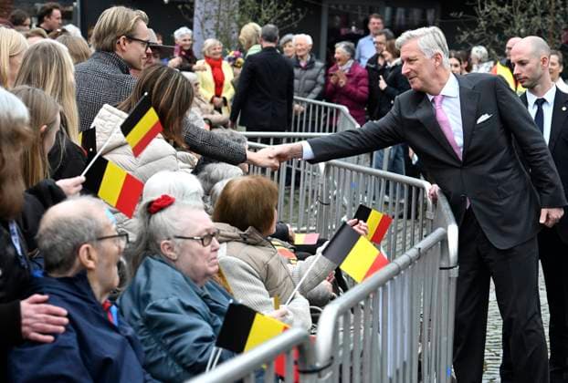The King and Queen Visit The Province Of Antwerpen BORNEM, BELGIUM - MARCH 10 : King Philippe and Queen Mathilde are visiting the province of Antwerp. The visit of the Royal Couple concludes with a meeting with the public at Kardinaal Mercierplein in Bornem...on March 10, 2026 in Bornem, Belgium, 10 03 2026 Bornem Belgium  Copyright: xBertxVanxDenxBrouckex