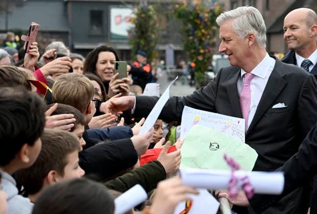 The King and Queen Visit The Province Of Antwerpen BORNEM, BELGIUM - MARCH 10 : King Philippe and Queen Mathilde are visiting the province of Antwerp. The visit of the Royal Couple concludes with a meeting with the public at Kardinaal Mercierplein in Bornem...on March 10, 2026 in Bornem, Belgium, 10 03 2026 Bornem Belgium  Copyright: xBertxVanxDenxBrouckex