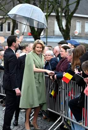 The King and Queen Visit The Province Of Antwerpen BORNEM, BELGIUM - MARCH 10 : King Philippe and Queen Mathilde are visiting the province of Antwerp. The visit of the Royal Couple concludes with a meeting with the public at Kardinaal Mercierplein in Bornem...on March 10, 2026 in Bornem, Belgium, 10 03 2026 Bornem Belgium  Copyright: xBertxVanxDenxBrouckex
