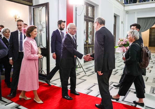 Swedish royal couple visits Poland Photo: Anita Walczewska East News King of Sweden Carl XVI Gustaf and his wife Queen Silvia meet with the Marshal of Sejm (lower house of Parliament) Wlodzimierz Czarzasty at the Polish Parliament on March 10, 2026 in Warsaw, Poland. The Swedish royal couple pays a three-day state visit to Poland focused on strengthening bilateral ties, defense, and security. EN_01673827_0196 