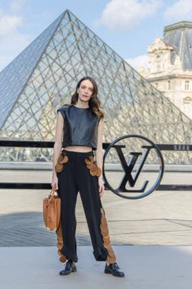 PFW - Louis Vuitton Photocall Carlotta Gamba pictured on photocall of Louis Vuitton Womenswear Fall Winter 2026-2027 show as part of Paris Fashion Week at Louvre Museum, in Paris, France on March 10, 2026. Photo by Alexis Jumeau ABACAPRESS.COM Paris France  Copyright: xJumeauxAlexis ABACAx