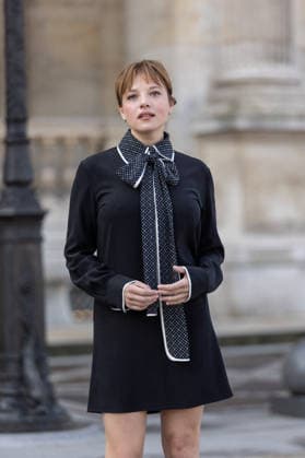 PFW Louis Vuitton Arrivals NB Jella Haase arrived at the Louis Vuitton Womenswear Fall Winter 2026-2027 show as part of Paris Fashion Week on March 10, 2026 in Paris, France. Photo by Nasser Berzane ABACAPRESS.COM Paris France  Copyright: xBerzanexNasser ABACAx