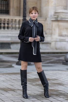 PFW Louis Vuitton Arrivals NB Jella Haase arrived at the Louis Vuitton Womenswear Fall Winter 2026-2027 show as part of Paris Fashion Week on March 10, 2026 in Paris, France. Photo by Nasser Berzane ABACAPRESS.COM Paris France  Copyright: xBerzanexNasser ABACAx
