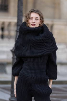 PFW Louis Vuitton Arrivals NB Giulia Maenza arrived at the Louis Vuitton Womenswear Fall Winter 2026-2027 show as part of Paris Fashion Week on March 10, 2026 in Paris, France. Photo by Nasser Berzane ABACAPRESS.COM Paris France  Copyright: xBerzanexNasser ABACAx