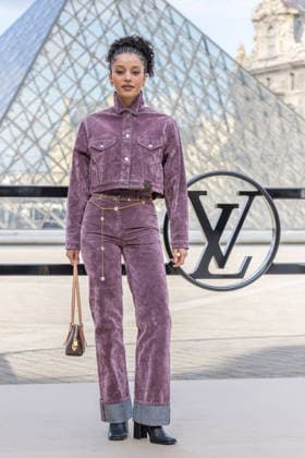 PFW - Louis Vuitton Photocall Chase Infiniti pictured on photocall of Louis Vuitton Womenswear Fall Winter 2026-2027 show as part of Paris Fashion Week at Louvre Museum, in Paris, France on March 10, 2026. Photo by Alexis Jumeau ABACAPRESS.COM Paris France  Copyright: xJumeauxAlexis ABACAx