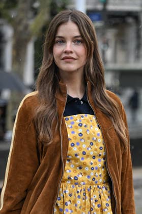 PFW Miu Miu Outside Arrivals Barbara Palvin arriving at the Miu Miu show during Fashion Week in Paris, France on March 10, 2026. Photo by Julien Reynaud APS-Medias ABACAPRESS.COM Paris France  Copyright: xReynaudxJulien APS-Medias ABACAx