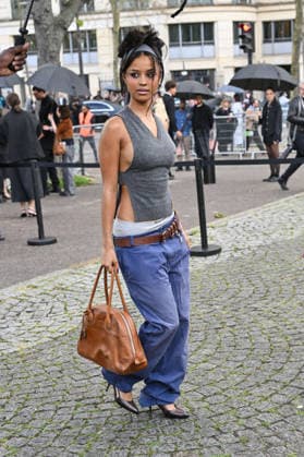 PFW Miu Miu Outside Arrivals Tyla arriving at the Miu Miu show during Fashion Week in Paris, France on March 10, 2026. Photo by Julien Reynaud APS-Medias ABACAPRESS.COM Paris France  Copyright: xReynaudxJulien APS-Medias ABACAx