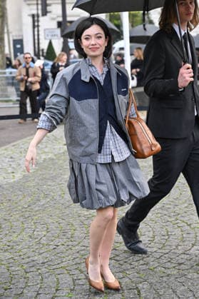 PFW Miu Miu Outside Arrivals Anna Castillo arriving at the Miu Miu show during Fashion Week in Paris, France on March 10, 2026. Photo by Julien Reynaud APS-Medias ABACAPRESS.COM Paris France  Copyright: xReynaudxJulien APS-Medias ABACAx