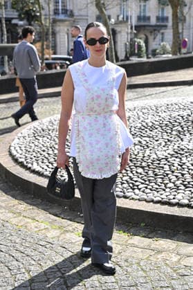 PFW Miu Miu Outside Arrivals Pauline Ducruet arriving at the Miu Miu show during Fashion Week in Paris, France on March 10, 2026. Photo by Julien Reynaud APS-Medias ABACAPRESS.COM Paris France  Copyright: xReynaudxJulien APS-Medias ABACAx
