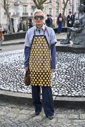 PFW Miu Miu Outside Arrivals Brian Boy arriving at the Miu Miu show during Fashion Week in Paris, France on March 10, 2026. Photo by Julien Reynaud APS-Medias ABACAPRESS.COM Paris France  Copyright: xReynaudxJulien APS-Medias ABACAx