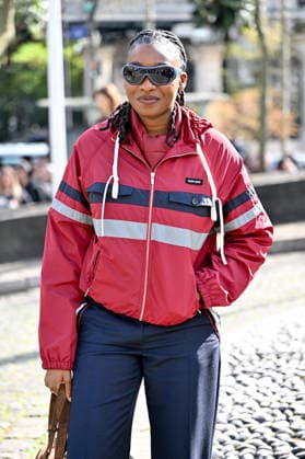 PFW Miu Miu Outside Arrivals Little Simz arriving at the Miu Miu show during Fashion Week in Paris, France on March 10, 2026. Photo by Julien Reynaud APS-Medias ABACAPRESS.COM Paris France  Copyright: xReynaudxJulien APS-Medias ABACAx