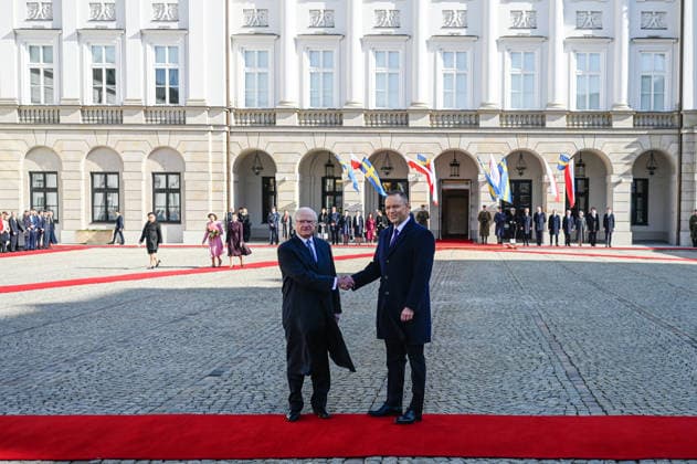 Swedish Royals visit Poland WARSAW, POLAND - MARCH 10: The President of Poland, Karol Nawrocki and the King of Sweden Carl XVI Gustaf shake hands &nbsp;at the Presidential Palace on March 10, 2024 in Warsaw, Poland. At the invitation of Polandd s President Karol Nawrocki, King Carl XVI Gustaf and Queen Silvia of Sweden are paying a visit to Poland from March 10 to 12. The royal couple will be accompanied by the ministers of foreign affairs, defense, civil defense, and culture. Omar Marques Anadolu Warsaw Poland. Editorial use only. Please get in touch for any other usage.  Copyright: x2026xAnadoluxOmarxMarquesx
