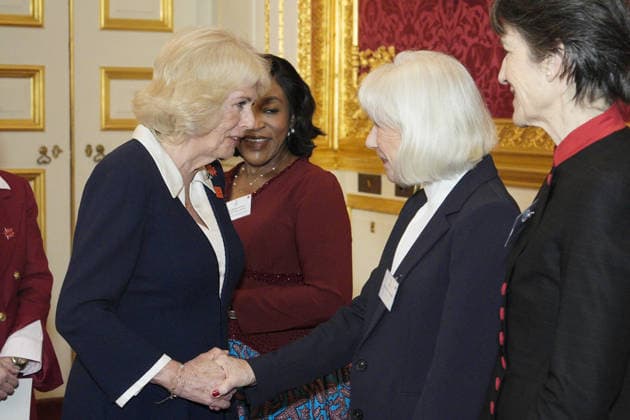 Women of the World reception at James s Palace Queen Camilla, President of Women of the World (WOW), meeting Dame Helen Mirren during a reception at St James s Palace, London, to mark International Women s Day and the fifteenth year of WOW. Women of the World is a global alliance of partners, working together to drive an equal and inclusive future for women, girls and non-binary people. Picture date: Tuesday March 10, 2026., Credit:Aaron Chown Avalon UK, London  Copyright: xAaronxChownx xAvalonx 1081734731
