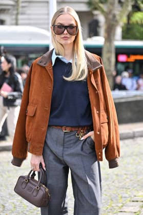 PFW Miu Miu Outside Arrivals Leonie Hanne arriving at the Miu Miu show during Fashion Week in Paris, France on March 10, 2026. Photo by Julien Reynaud APS-Medias ABACAPRESS.COM Paris France  Copyright: xReynaudxJulien APS-Medias ABACAx