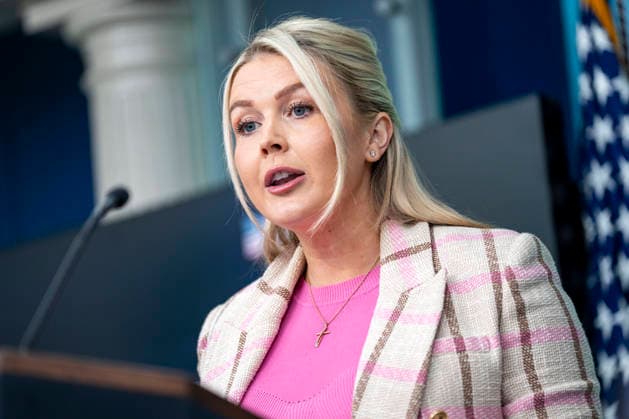 White House Press Secretary Karoline Leavitt speaks during a press briefing at the White House in Washington, DC on Tuesday, March 10, 2026.  WAP20260310303 BONNIExCASH