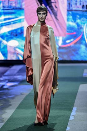 PFW Pierre Cardin Runway A model walks the runway at the Pierre Cardin show during Fashion Week in Paris, France on March 10, 2026. Photo by Julien Reynaud APS-Medias ABACAPRESS.COM Paris France  Copyright: xReynaudxJulien APS-Medias ABACAx